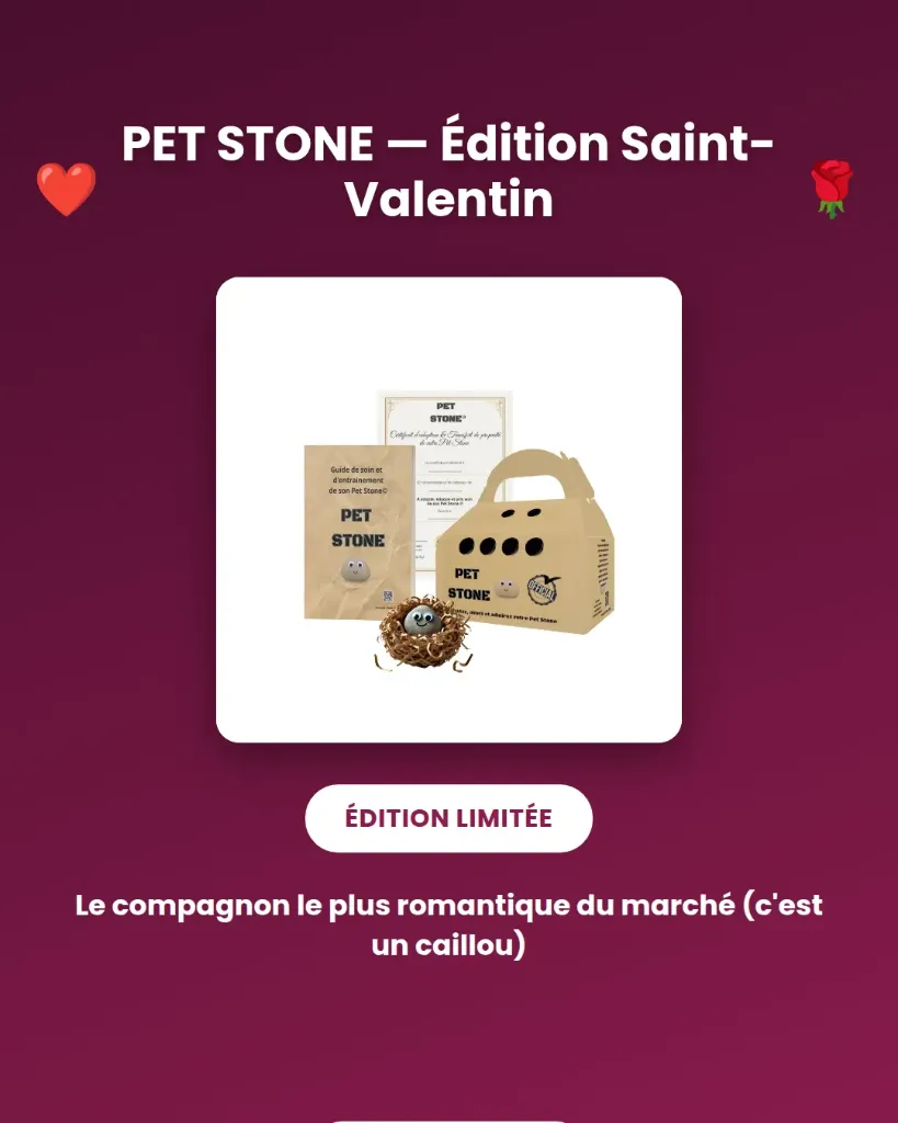 Pet Stone © : Valentinstag-Edition
